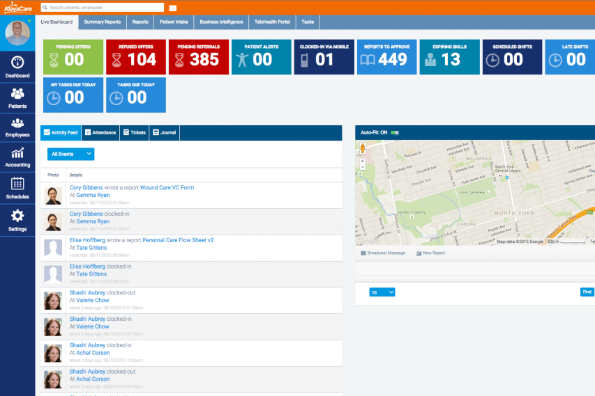 AlayaCare screenshot - 10 beste software voor kindergeneeskunde in 2026