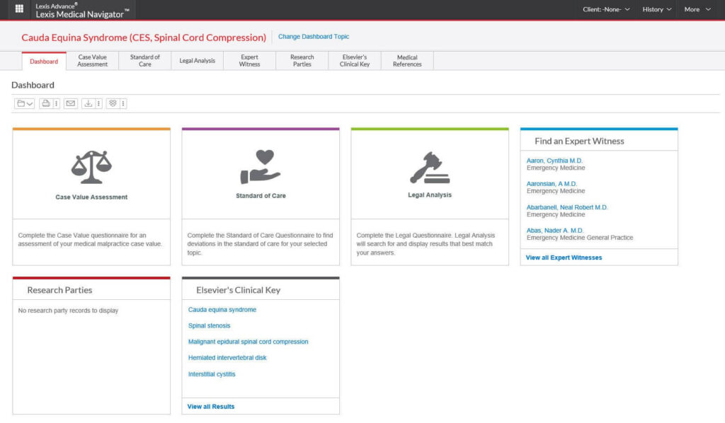 LexisNexis screenshot - 10 beste software voor ziektebeheer van 2026
