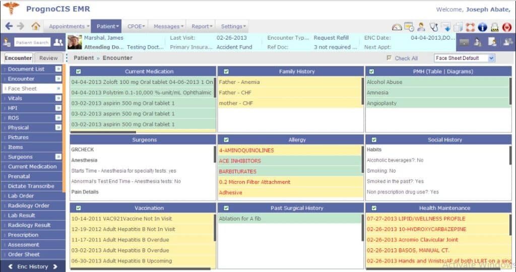 PrognoCIS screenshot - 22 Best Pain Management EMR Software in 2026