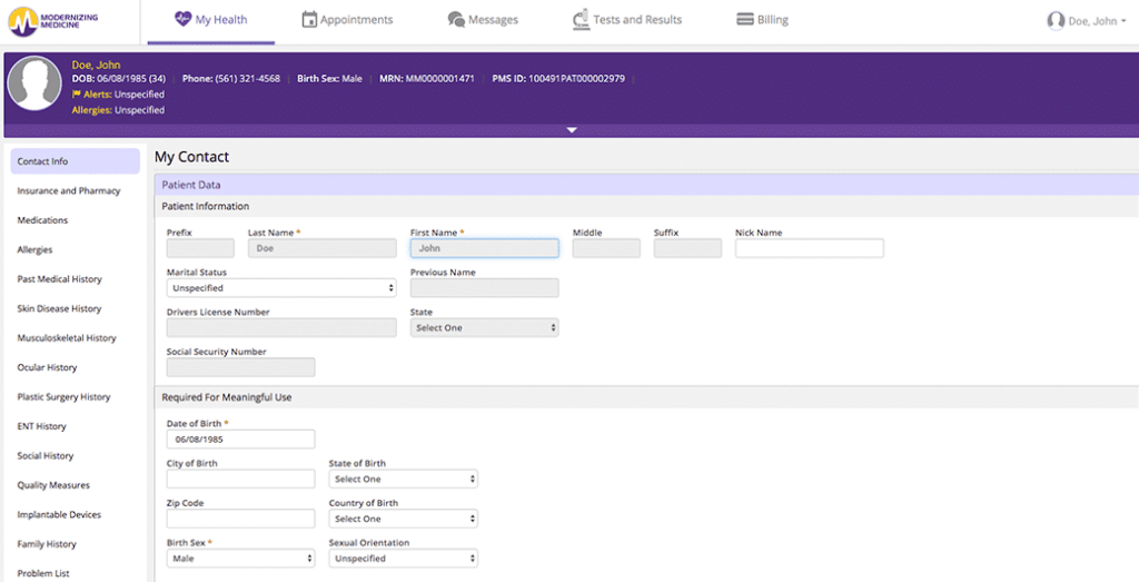 ModMed screenshot - 22 Best Pain Management EMR Software in 2026