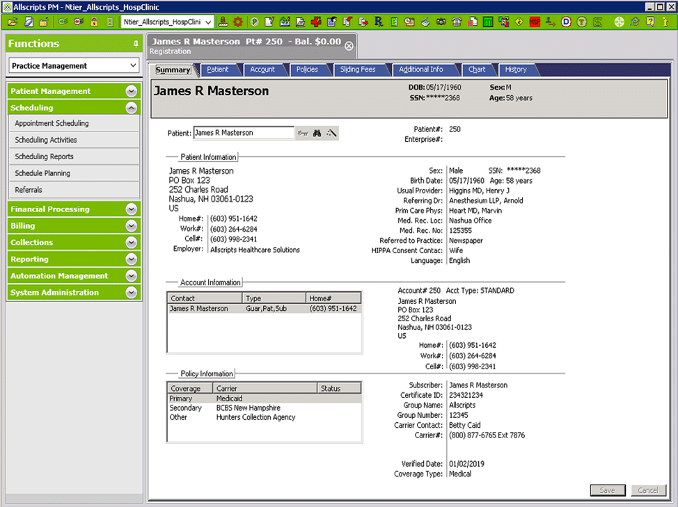 AllScripts screenshot - 2024’s Top 17 EMR Systems: Powering Tomorrow’<a href=