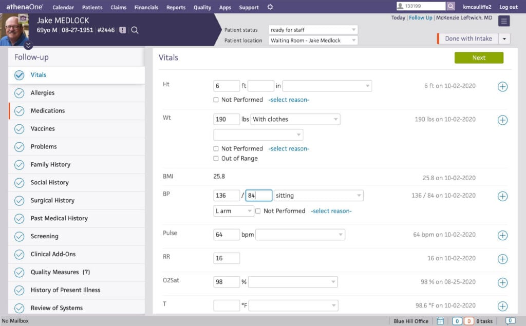 athenaOne screenshot - 2024’s Top 17 EMR Systems: Powering Tomorrow’<a href=