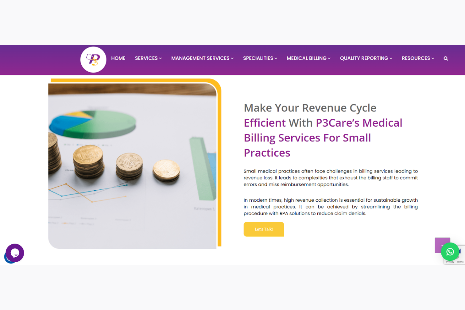 P3 Healthcare Solutions screenshot - 19 Best Medical Billing Services for Small Practices Reviewed in 2026