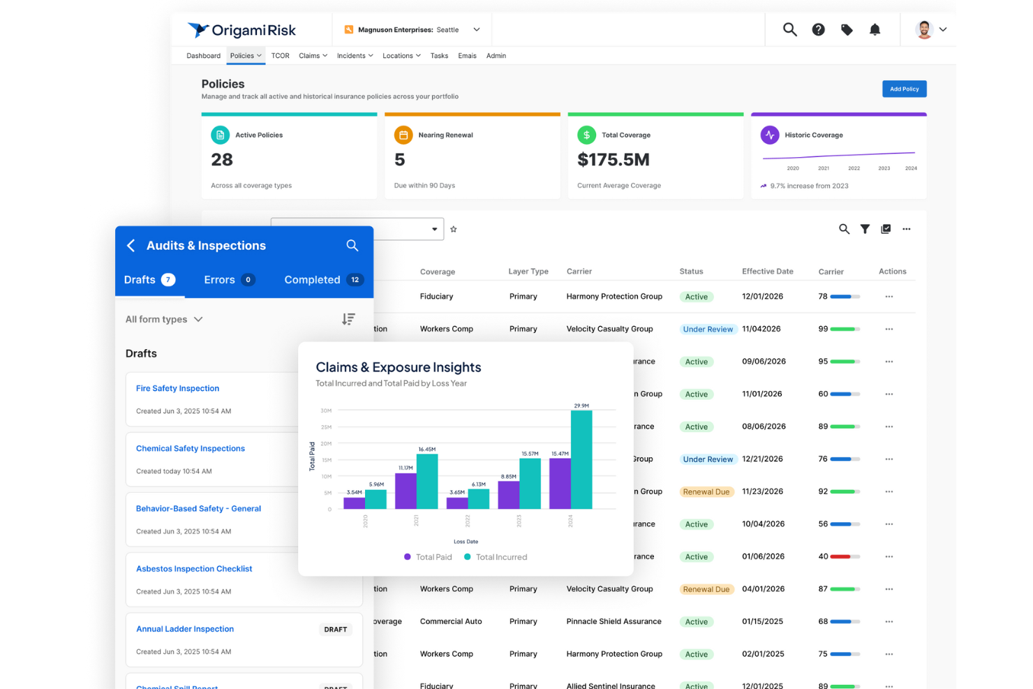 Origami Risk screenshot - 14 Best Hospital Risk Management Software Of 2026