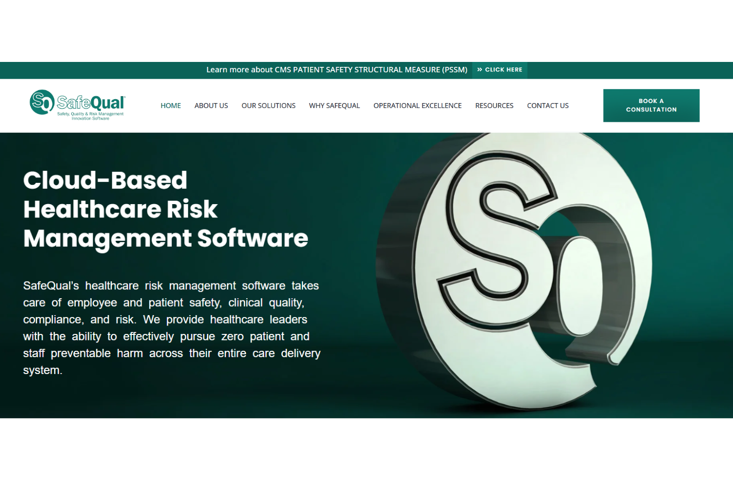 SafeQual screenshot - 14 Best Hospital Risk Management Software Of 2026