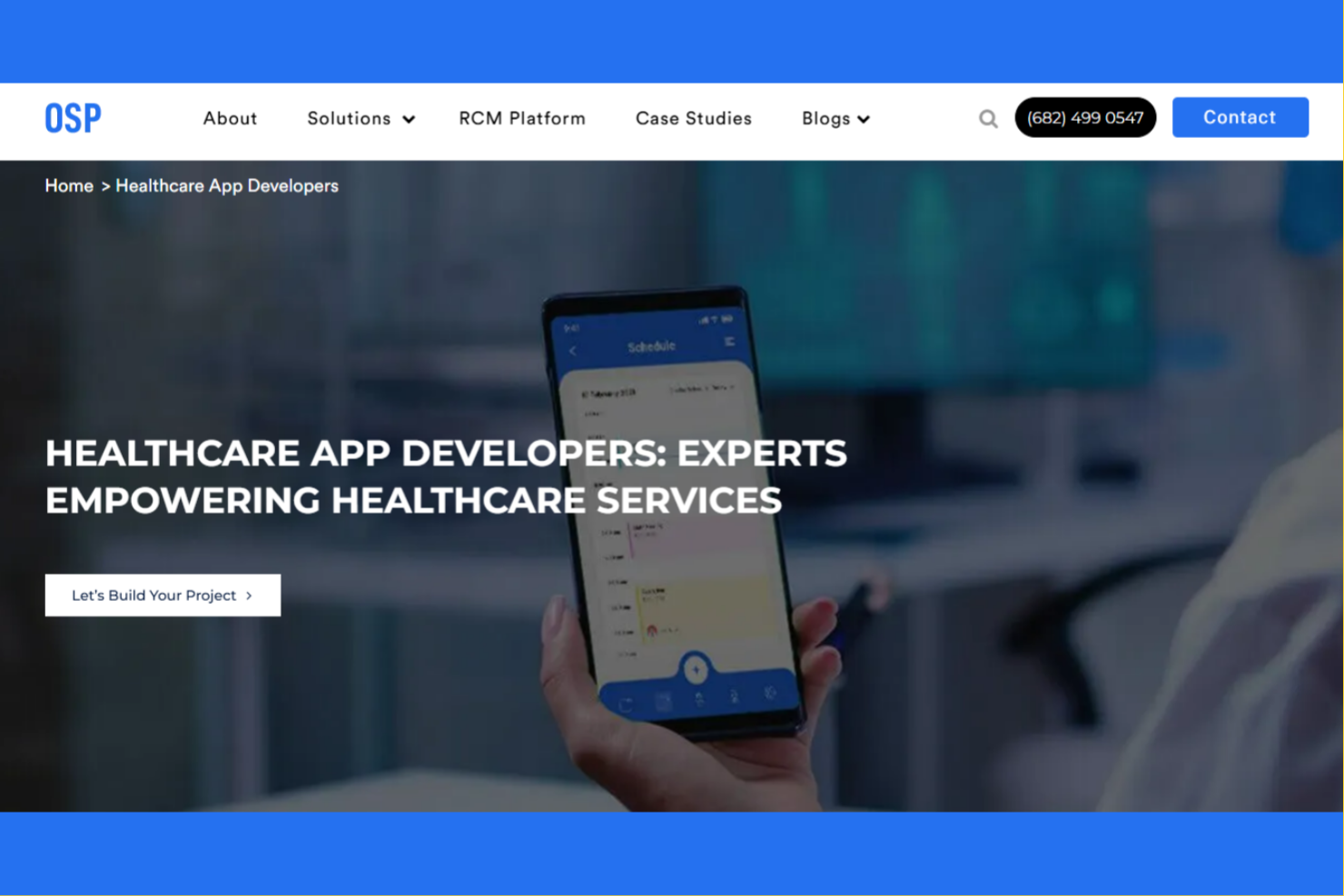 OSPLabs screenshot - 14 Best Healthcare App Development Companies Reviewed in 2026