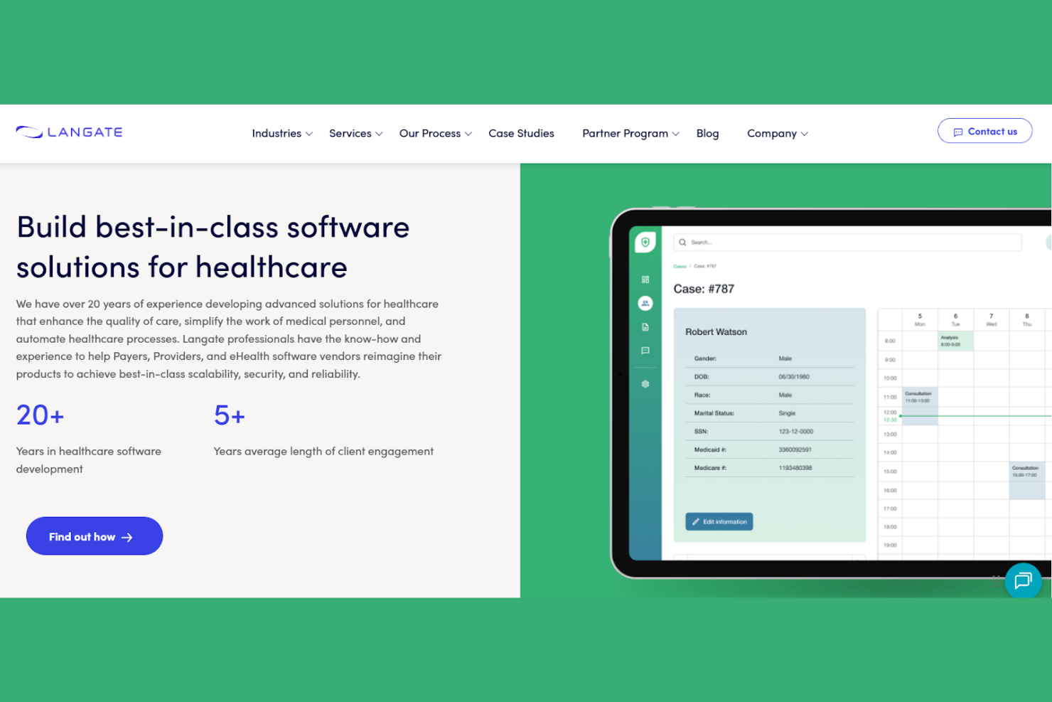 Langate screenshot - 14 Best Healthcare App Development Companies Reviewed in 2026