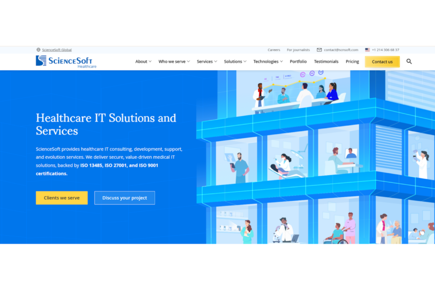 ScienceSoft screenshot - 13 Best Telemedicine App Development Companies Reviewed in 2026