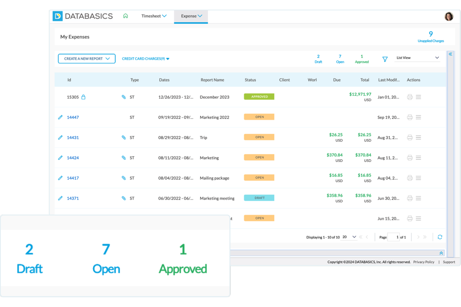 DATABASICS screenshot - 13 Expense Management Software for Healthcare in 2026