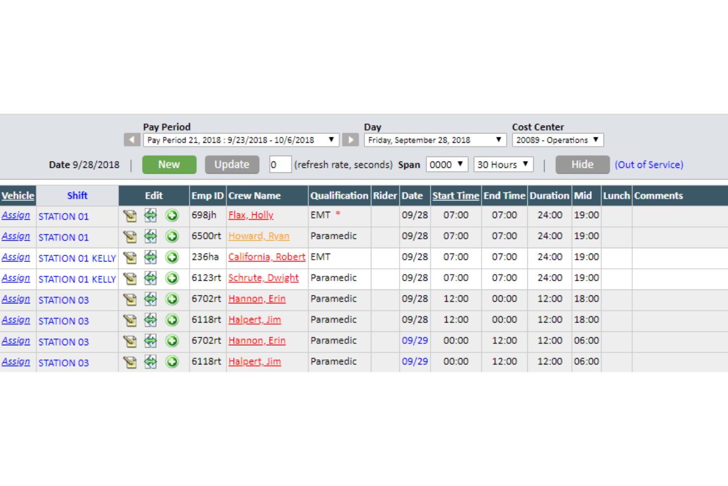 ESO Scheduling screenshot - 14 Best EMS Scheduling Software in 2026