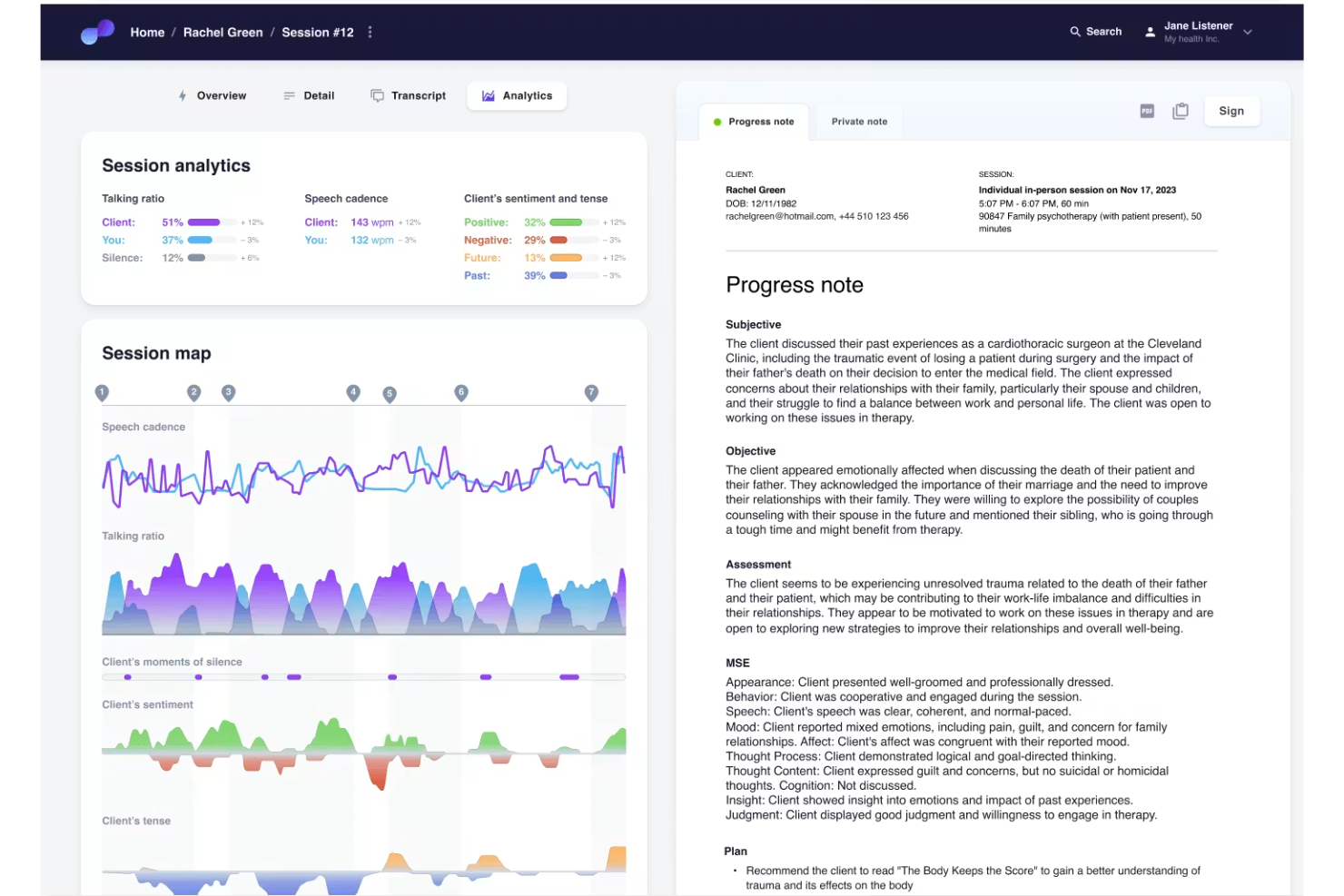 Upheal screenshot - 10 Best Hipaa Compliant Transcription Software in 2026