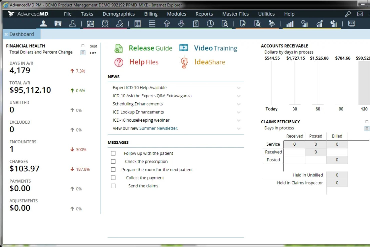 AdvancedMD EMR screenshot - 10 Best EMR Software in 2026
