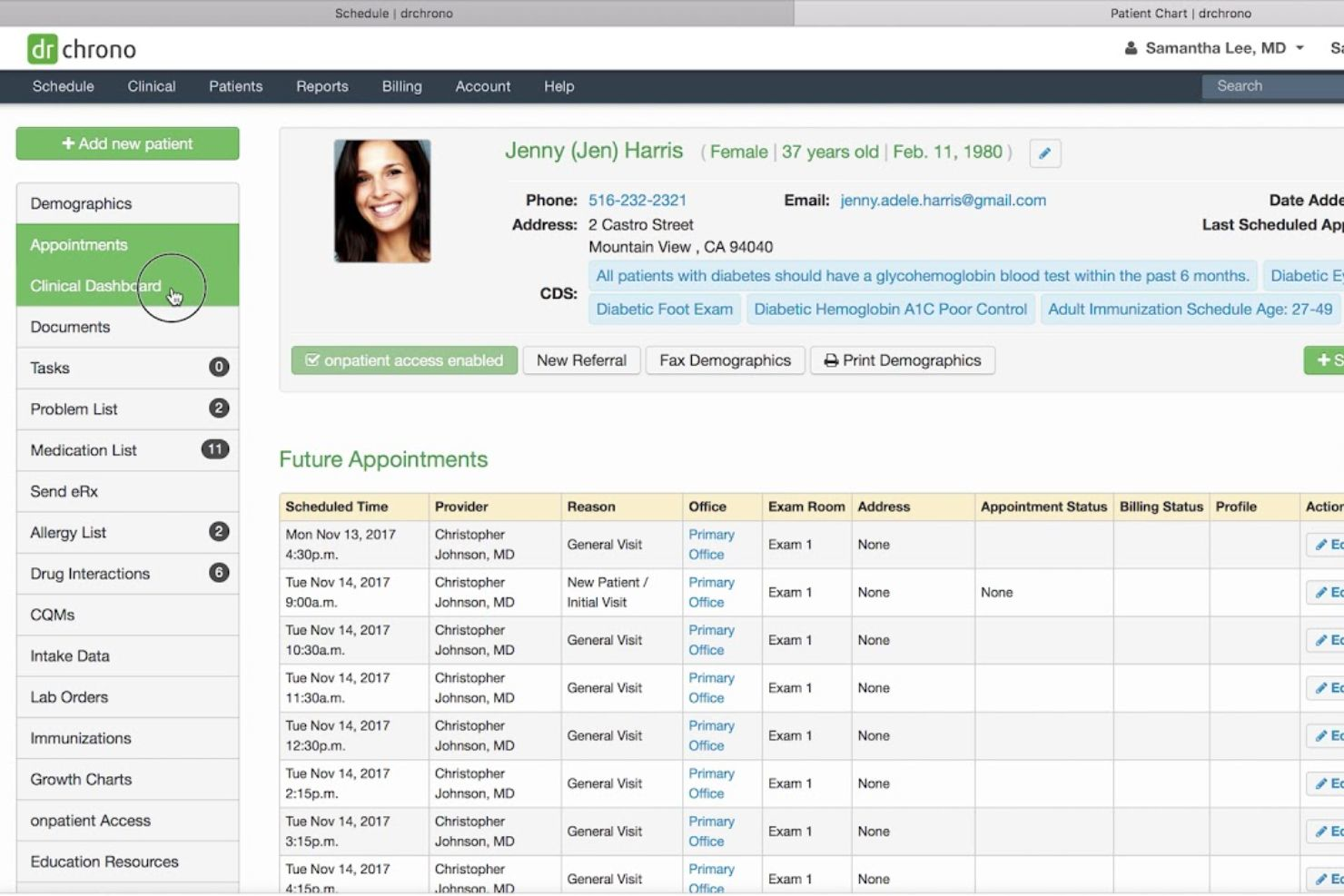 DrChrono EHR screenshot - 10 Best EMR Software in 2026