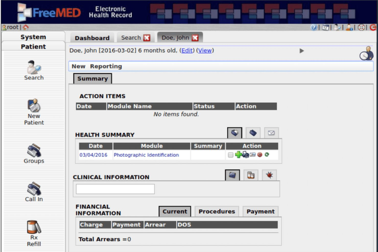 FreeMED screenshot - 10 Best Free EMR In 2026
