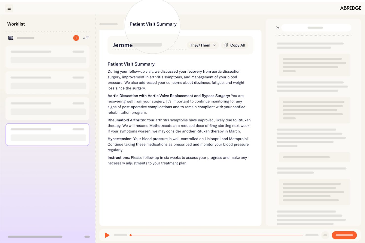 Abridge screenshot - 10 Best AI Solutions in Healthcare Reviewed in 2026