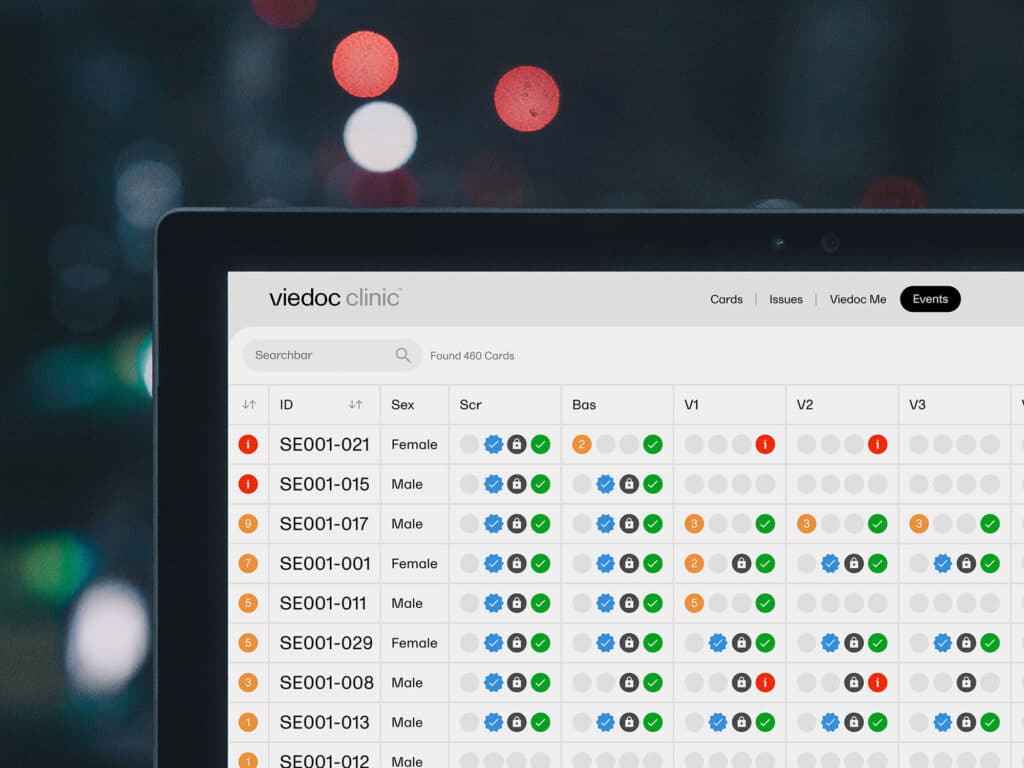 Viedoc clinical trial management software streamlined interface