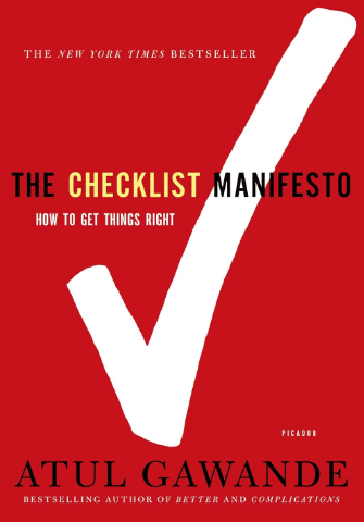 The Checklist Manifesto: How to Get Things Right - book for healthcare workers