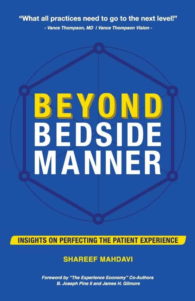 The book cover of Beyond Bedside Manner, a patient experience book written by Shareef Mahdavi