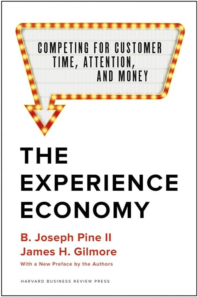 The book cover of the patient experience book entitled The Experience Economy
