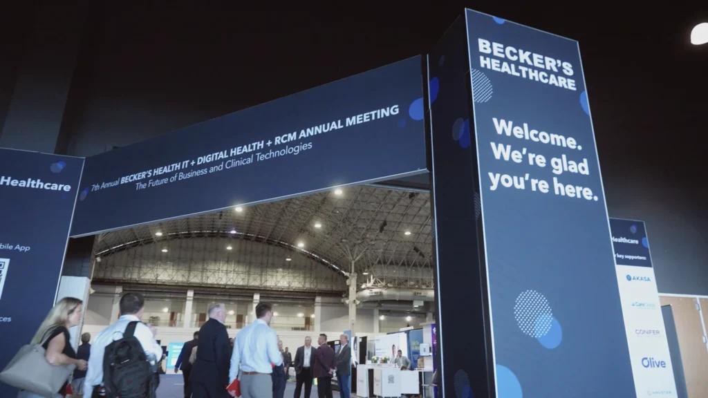 Attendees gathering at Becker's Health IT + Digital Health + RCM Annual Meeting
