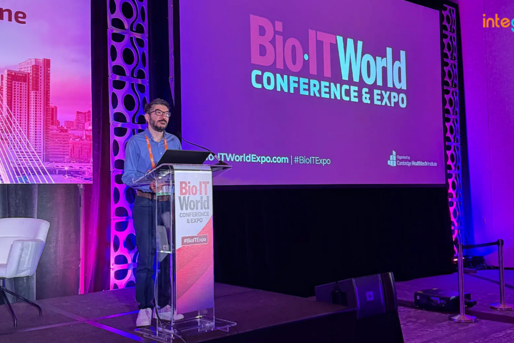 Bishoy Youssef, Senior Architect at Integrant, Inc., speaking at the Bio-IT World Conference &amp; Expo 2025