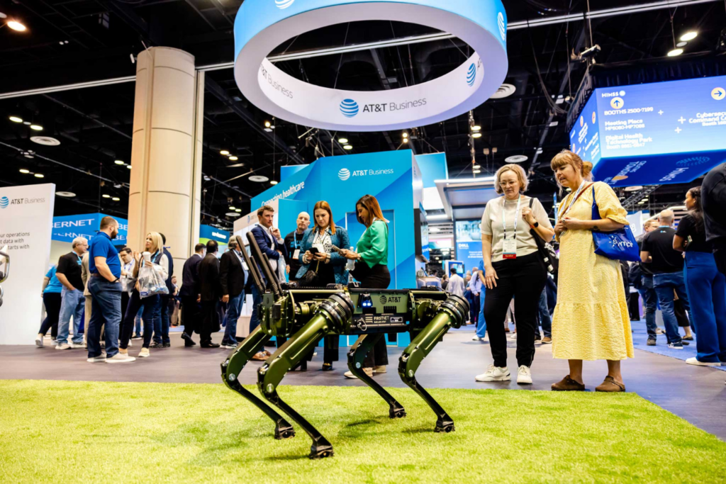 Participants networking and exploring the latest healthcare innovations at the 2025 HIMSS Global Health Conference &amp; Exhibition