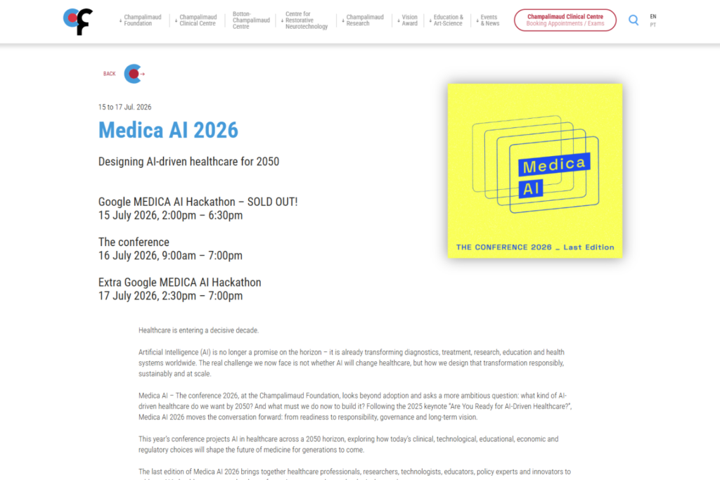 Medica AI 2026's website.