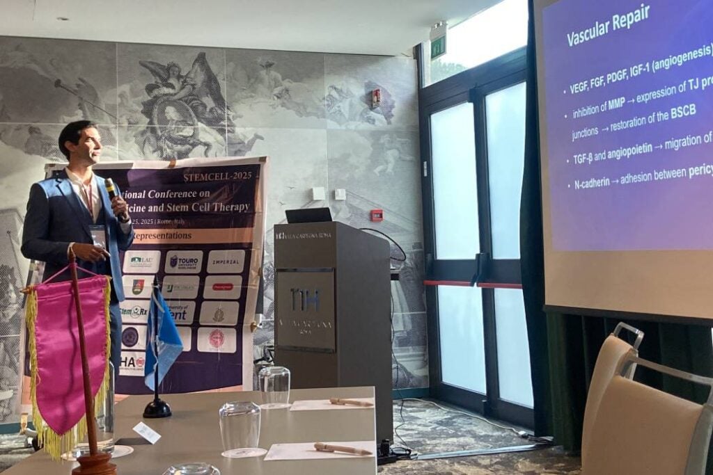 A presentation for a research finding at the HealthAI conference