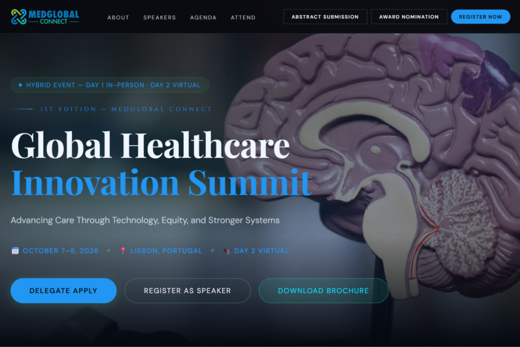 Global Healthcare Innovation Summit website screenshot