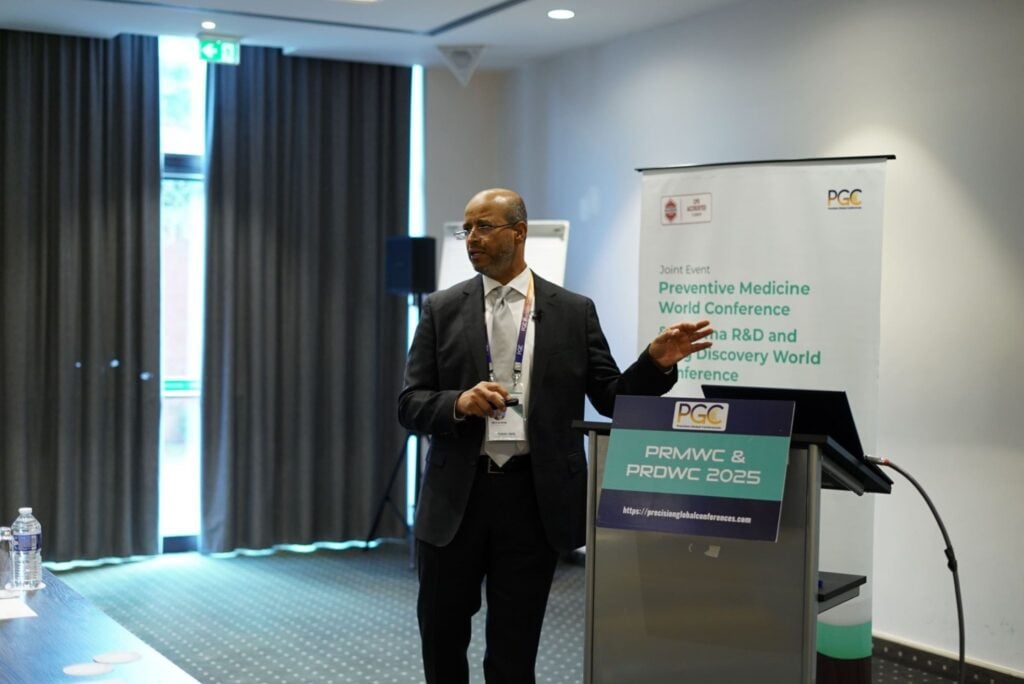 Speaker presents on preventive medicine at PRMWC 2025