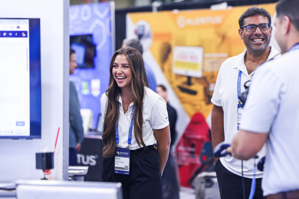 Attendees exploring exhibits at the ASHE Health Care Facilities Innovation Conference