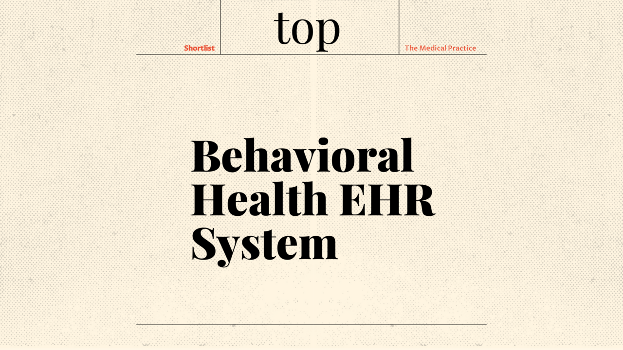 Behavioral health ehr system best tools