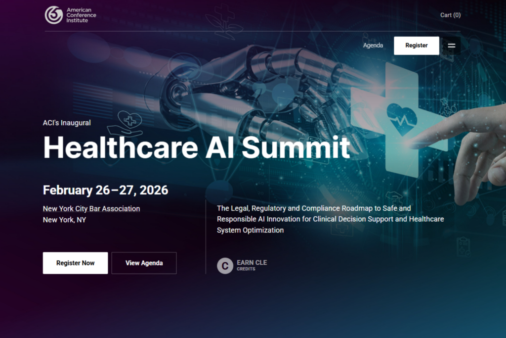Landing page the Healthcare AI Summit 2026