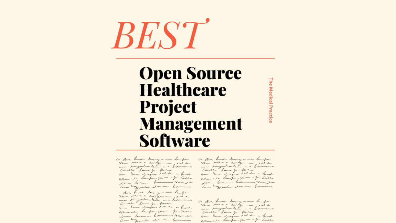 Open source healthcare project management software best tools 11815