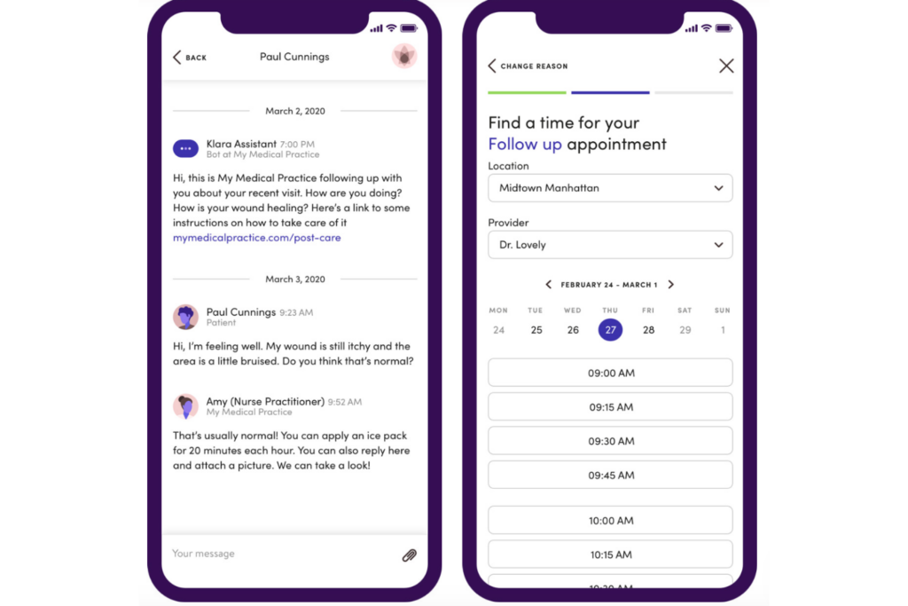 Klara-patient-engagement-dashboard