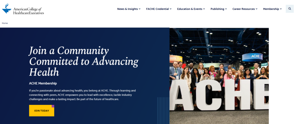 ACHE membership page